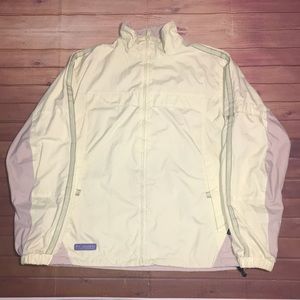 Womens Columbia Windbreaker Jacket Medium Line